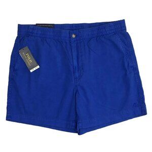 Polo Ralph Lauren Med Classic Fit 5" Prepster Elastic Waist Chino Shorts Royal